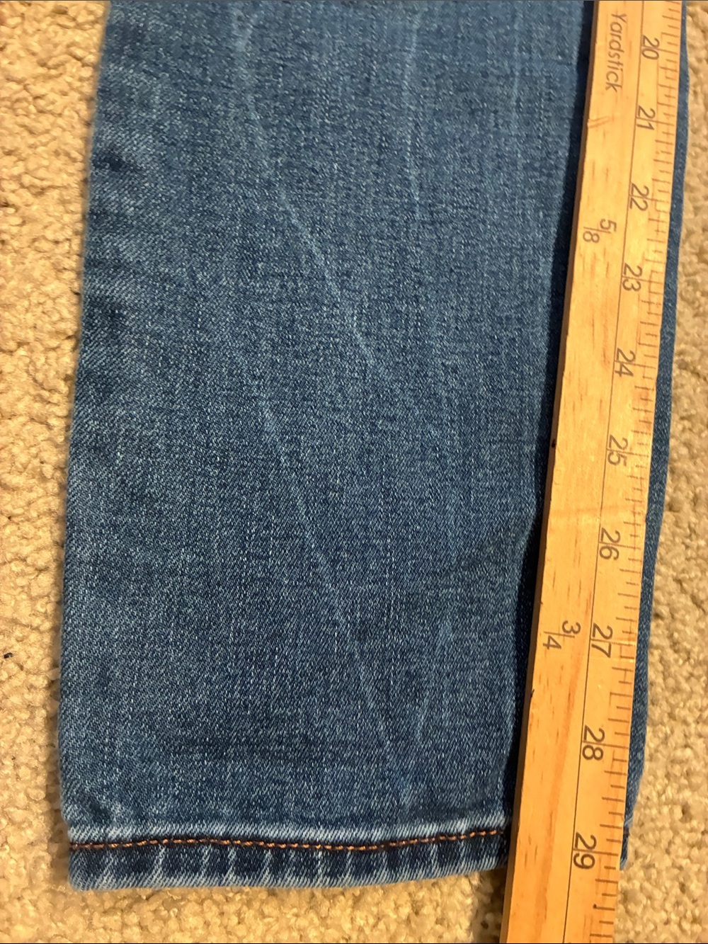 Old Navy Pop Icon Skinny Jeans Mid Rise Blue Stretch Denim Size 10 - Picture 8 of 8